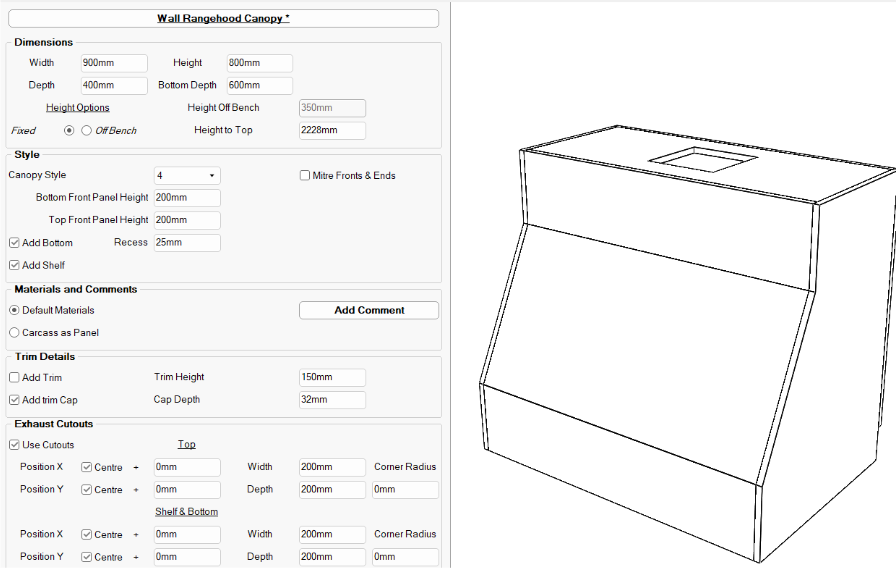 Wall Rangehood Canopy Cabinet Wall Rangehood Canopy Cabinet